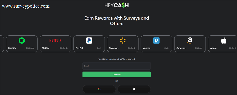 HeyCash website