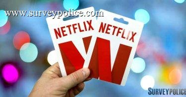 Holding Netflix gift cards