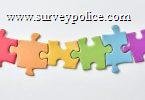 String of puzzle pieces