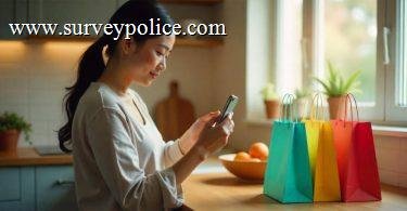 Woman taking photo of groceries